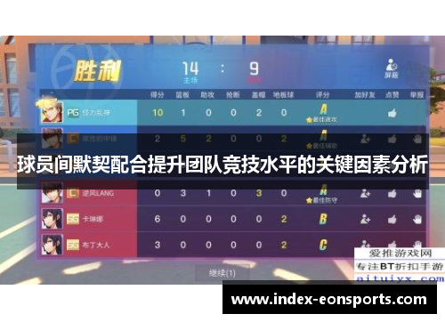 球员间默契配合提升团队竞技水平的关键因素分析