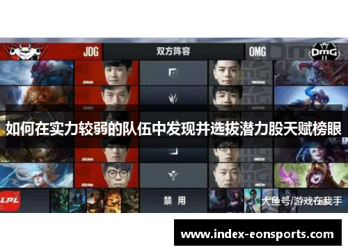 如何在实力较弱的队伍中发现并选拔潜力股天赋榜眼